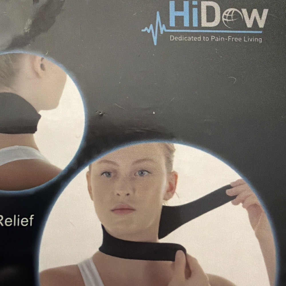 NEW Hidow Black Provides Pain Relief Neck Wrap For Neck Stimulation Sealed